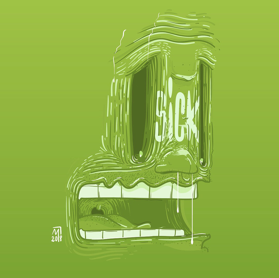 minastrie illustration visage sick