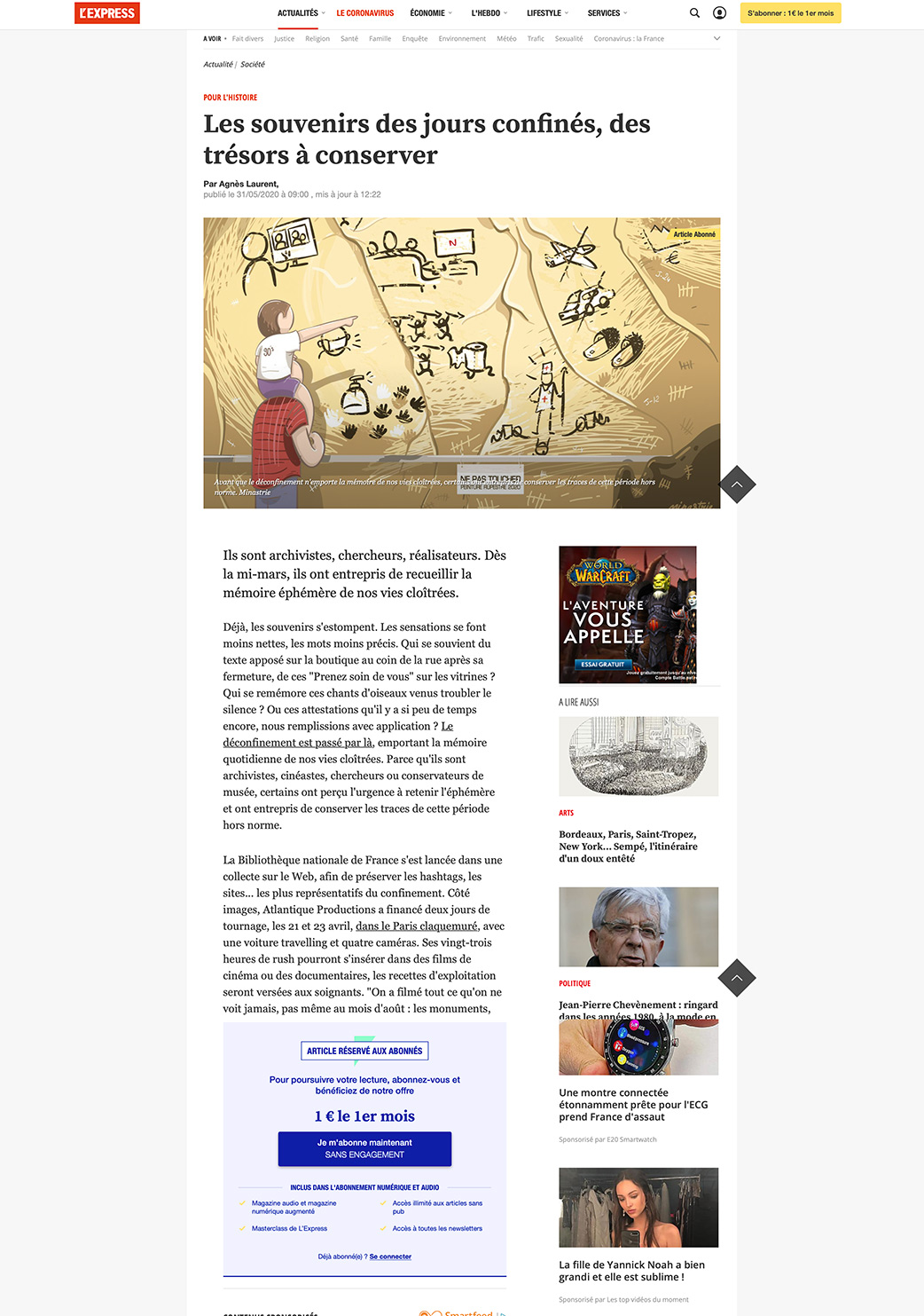 minastrie illustration pour l'express