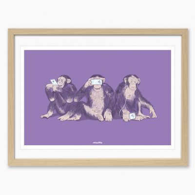 cadre représentant la singesse minastrie